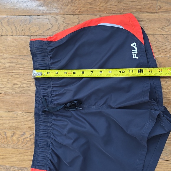 FILA BRAND WOMENS GRAY AND ORANGE ATHLETIC SHORTS SIZE LARGE - Picture 12 of 14